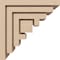 Ekena Millwork 4"W x 8"D x 8"H Classic Landon Rough Cedar Woodgrain TimberThane Corbel, Primed Tan CORUR04X08X08LANRCPR - alternate 6